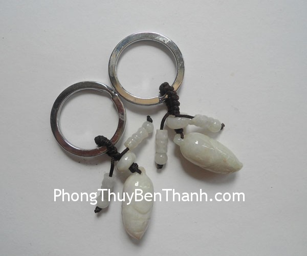 moc khoa trai bap s086 01 Móc khóa xe hình trái bắp (ngô) đá Miến Điện phong thủy S086